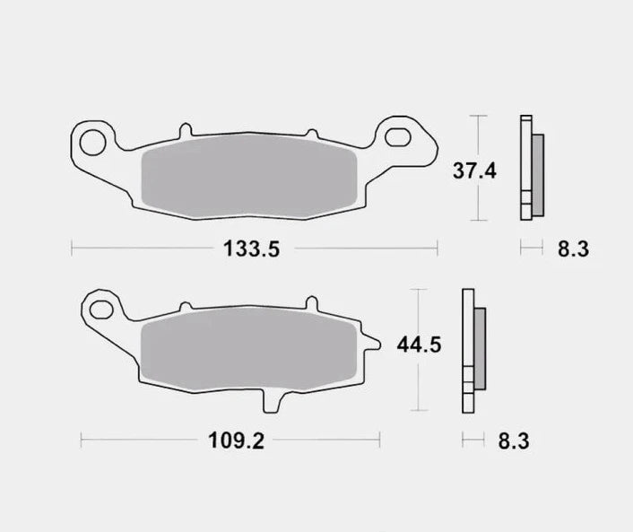 Front Brake Pads Sintered - 07KA19SA - Brembo