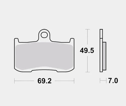 Front Brake Pads Sintered - 07KA23SA - Brembo