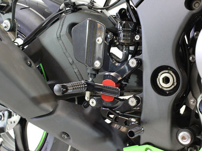 GILLES TOOLING ALUMINUM REAR FOOTPEGS BLACK KAWASAKI ZX-10R 2011-2019