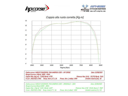 HP CORSE SPS CARBON 350 BLACK TITANIUM EXHAUST SILENCER HARLEY DAVIDSON PAN AMERICA 1250 2020-2025