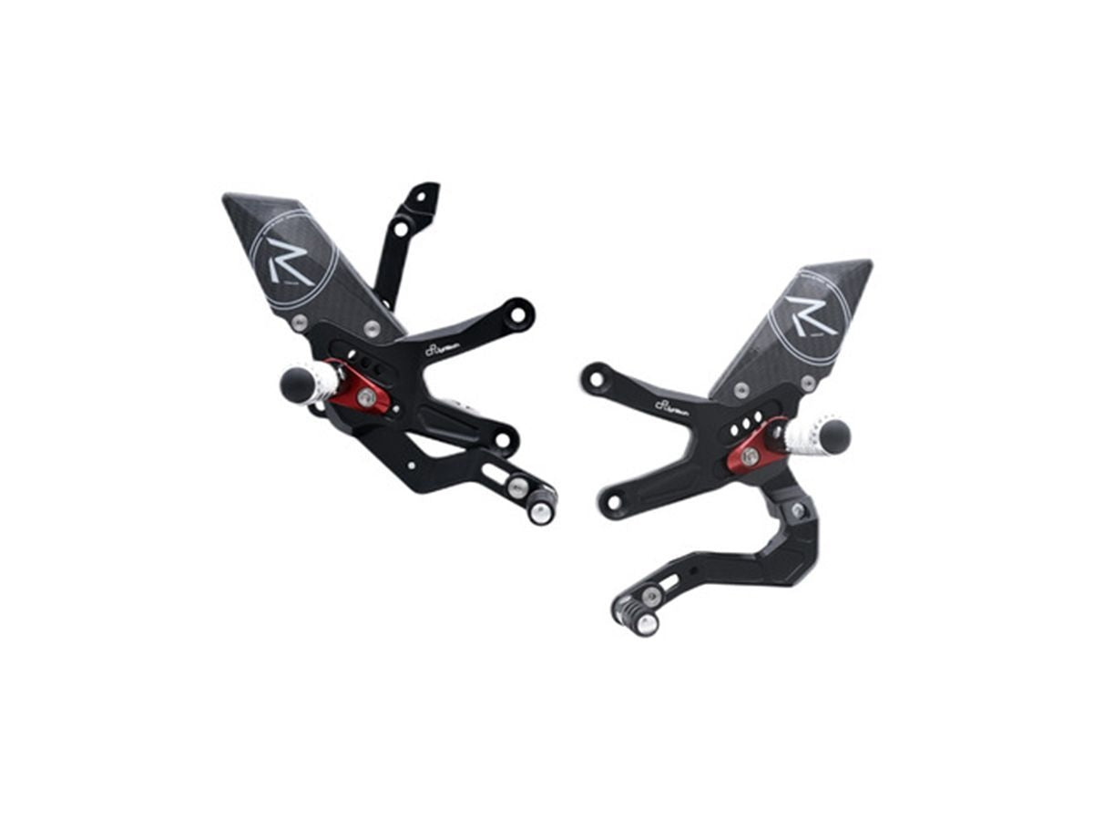 LIGHTECH R VERSION REAR SETS REVERSE GEARBOX KAWASAKI ZX-10 R 2021-2022