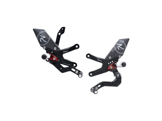 LIGHTECH R VERSION REAR SETS REVERSE GEARBOX KAWASAKI ZX-10 R 2021-2022