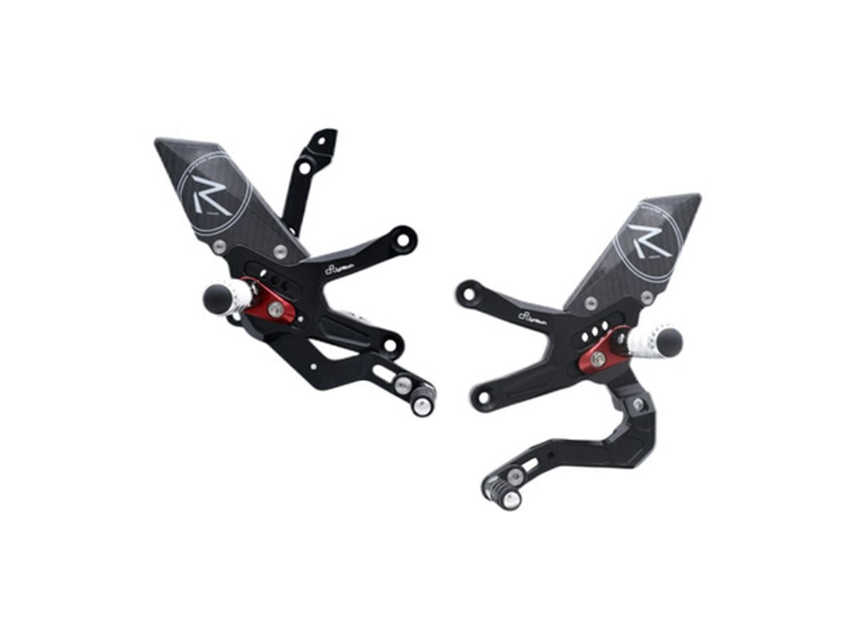 LIGHTECH R VERSION REAR SETS STANDARD GEARBOX KAWASAKI ZX-10 R 2021-2022