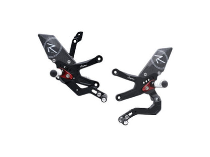 LIGHTECH R VERSION REAR SETS STANDARD GEARBOX KAWASAKI ZX-10 R 2021-2022