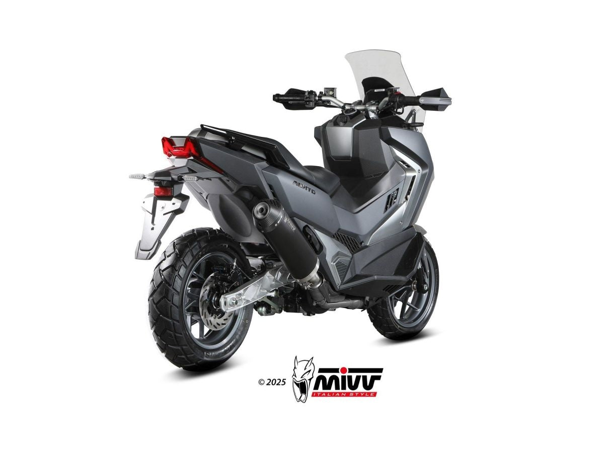 MIVV BLACK SILENCER OVAL STAINLESS STEEL SYM ADX TG 400 2025