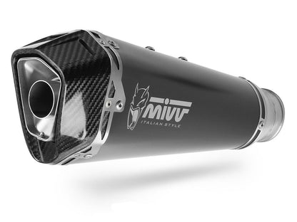 MIVV DELTA RACE SILENCER BLACK STEEL CARBON HONDA FORZA 750 2025