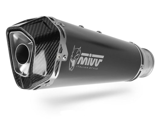 MIVV DELTA RACE SILENCER BLACK STEEL CARBON HONDA FORZA 750 2025