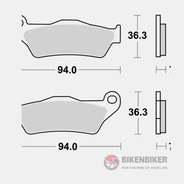 Rear Brake Pads Sintered - 07BB04SP - Brembo