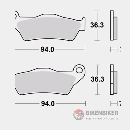 Rear Brake Pads Sintered - 07BB04SP - Brembo