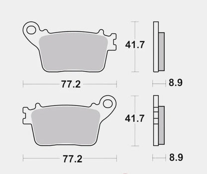 Rear Brake Pads Sintered - 07HO59SP - Brembo