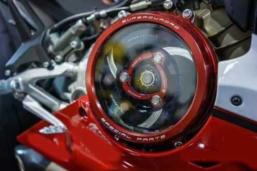 Racing Clear Clutch Cover & Spring Retainer For Ducati Panigale V4 V4S SPECIALE (3 Months of Warranty)