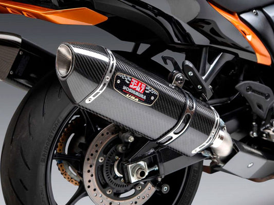 YOSHIMURA R-77 PAIR OF RACE CARBON SLIP-ON EXHAUST SUZUKI GSX 1300 R HAYABUSA 2021-2024