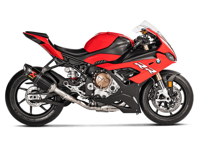 BMW S1000RR Akrapovic E-B10E8 Titanium Pipes for BMW S 1000 RR 19-, S 1000 R 21-,M1000RR 21- are a complete exhaust if combined with Akrapovic slip on muffler