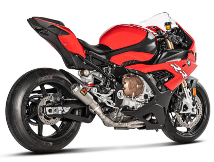 BMW S1000RR Akrapovic E-B10E8 Titanium Pipes for BMW S 1000 RR 19-, S 1000 R 21-,M1000RR 21- are a complete exhaust if combined with Akrapovic slip on muffler