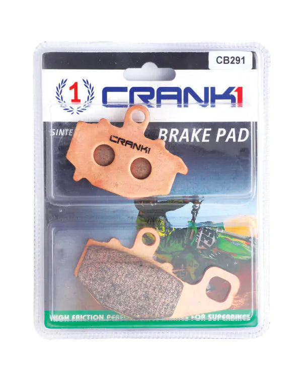 BRAKE PADS REAR KAWASAKI NINJA 1000-2015 TO 2019-CB291-CRANK1 Sintered Brake Pad