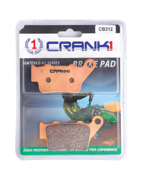 BRAKE PADS REAR APRILIA CAPONORD 1200-2013 TO 2016-CB312-CRANK1 Sintered Brake Pad