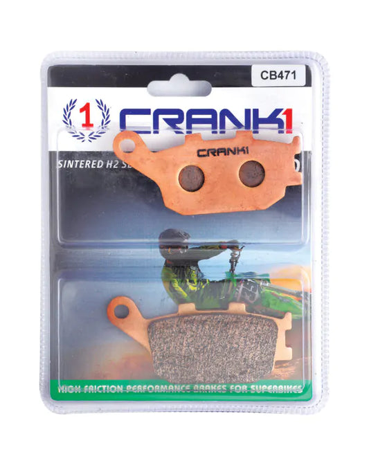 BRAKE PADS REAR HONDA CBR 600 F4I- 2001 TO 2006-CB471-CRANK1 Sintered Brake Pad