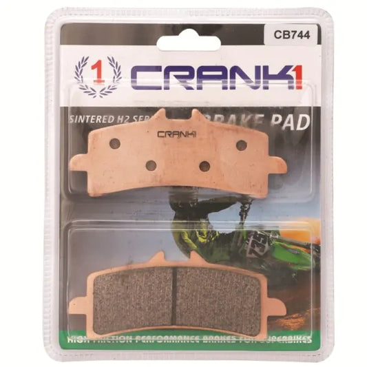 BRAKE PADS FRONT KAWASAKI NINJA H2 _2 SETS)-2015 TO 2019-CB744-CRANK1 Sintered Brake Pad