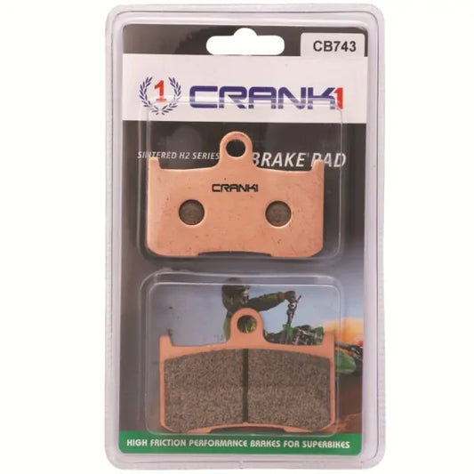 BRAKE PADS FRONT KAWASAKI Z800 (2 NOS)- 2013 TO 2016- CB743-CRANK1 Sintered Brake Pad