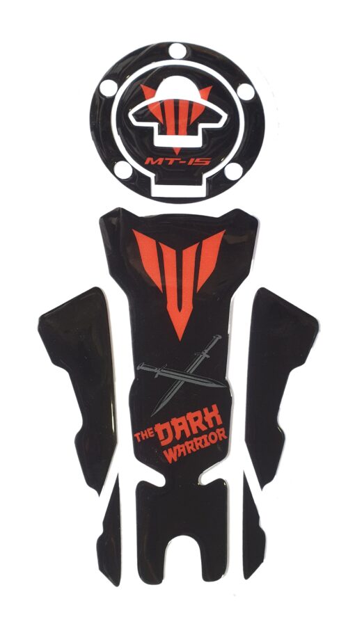 Yamaha MT-15 Compatible Tank Pad Combo The Darh Warriror - Image 2
