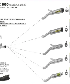 ARROW EXHAUST FOR KAWASAKI Z 900 2021-2023