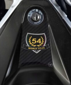 LabelBike 3D Sticker Protection key area ignition compatible with Aprilia RS 457 2025 - Black - SBK Motoparts