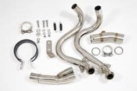 NINJA ER-6N ER-6F ER650 05-11 High Level Exhaust Silencer 300mm Oval Black Stainless