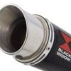 NINJA ER-6N ER-6F ER650 05-11 High Level Exhaust Silencer 200mm Round Carbon