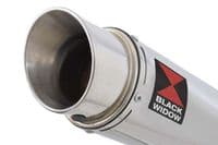 NINJA ER650 05-11 Low Level DeCat Exhaust System 300mm Round Stainless Silencer