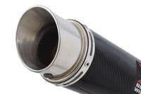 NINJA ER650 05-11 Low Level Exhaust Silencer 200mm Round Carbon