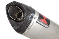 NINJA ER650 05-11 Low Level DeCat Exhaust System 300mm Oval Steel Carbon Tip Silencer