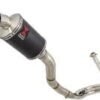 NINJA ER-6N ER-6F ER650 05-11 High Level De Cat Exhaust System 230mm Oval Stainless Silencer