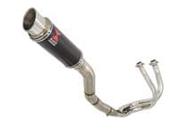 NINJA ER650 05-11 High Level De Cat Exhaust System 230mm GP Round Carbon Silencer