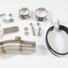 NINJA ER-6N ER-6F ER650 05-11 Low Level Exhaust Silencer 200mm Oval Black Stainless Carbon Tip
