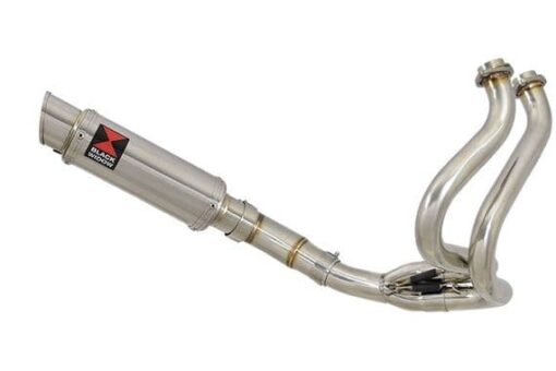 NINJA ER650 05-11 Low Level DeCat Exhaust System 300mm Round Stainless Silencer - Image 2