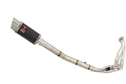NINJA ER650 05-11 High Level Exhaust Silencer 200mm Round Carbon - Image 2