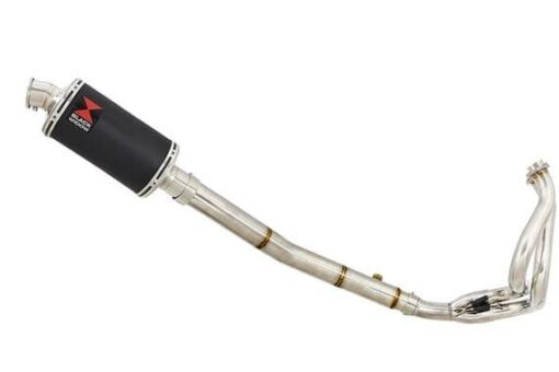 NINJA ER-6N ER-6F ER650 05-11 High Level De Cat Exhaust System 230mm Oval Stainless Silencer - Image 2