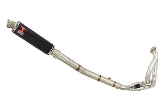 NINJA ER-6N ER-6F ER650 05-11 High Level De Cat Exhaust System 300mm Round Black Stainless Silencer - Image 2