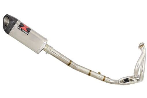NINJA ER650 05-11 High Level De Cat Exhaust System 300mm Stainless Carbon Tip Silencer - Image 2