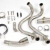 NINJA ER650 05-11 Low Level DeCat Exhaust System 300mm Tri Oval Black & Carbon Silencer