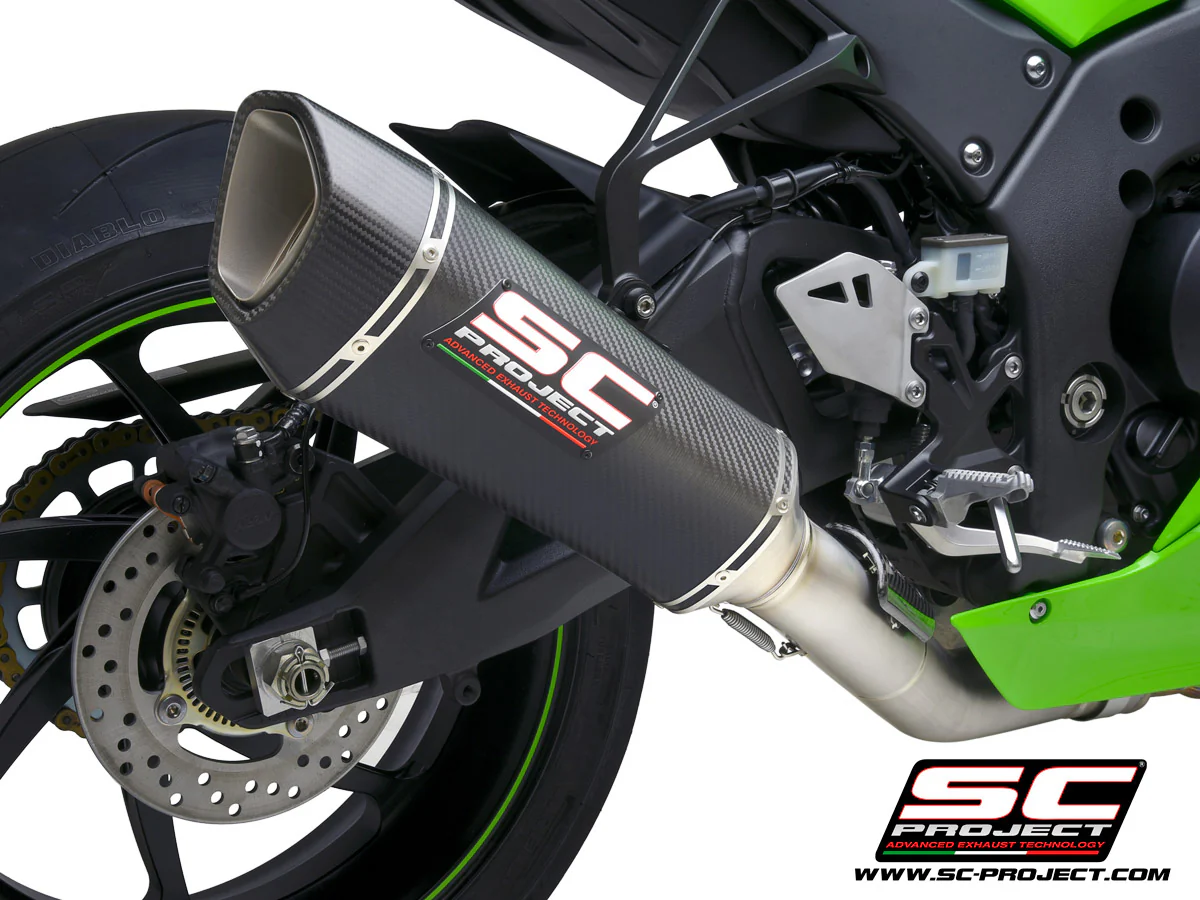 SC PROJECT SC1-R CARBON EXHAUST FOR KAWASAKI ZX10R (2021-25) - SBK