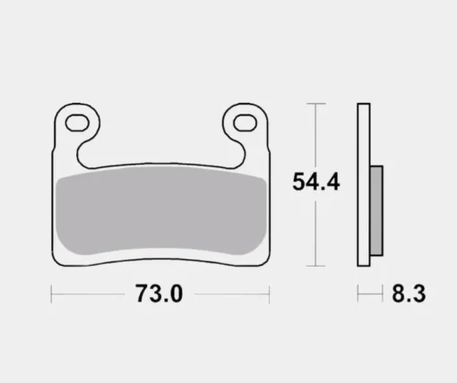 Front Brake Pads Sintered - 07GR99SA - Brembo - Image 2