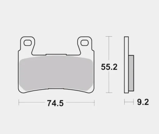 Front Brake Pads Sintered - 07HD20SA - Brembo - Image 2