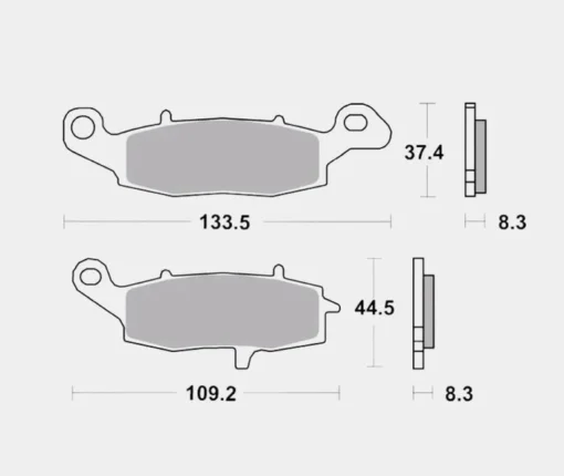 Front Brake Pads Sintered - 07KA19SA - Brembo - Image 2
