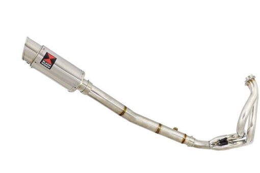 NINJA ER-6N ER-6F ER650 05-11 High Level De Cat Exhaust System 200mm Round Stainless Silencer - Image 2