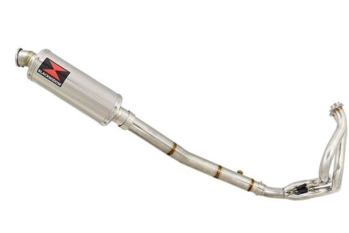 NINJA ER650 05-11 High Level De Cat Exhaust System 300mm Round Stainless Silencer - Image 2