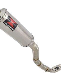 NINJA ER650 05-11 High Level De Cat Exhaust System 300mm Round Stainless Silencer