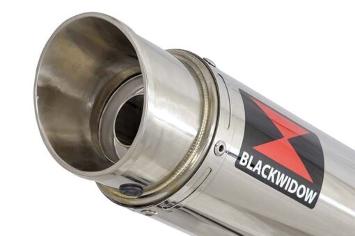 NINJA ER650 05-11 High Level De Cat Exhaust System 300mm Oval Stainless Silencer