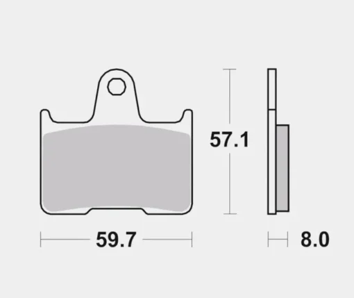 Rear Brake Pads Sintered - 07KA21SP - Brembo - Image 2