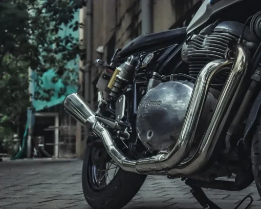 RE 650 2 x 1 Full System Fat Cans - Interceptor / Continental GT EXHAUST - Image 2